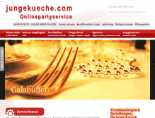 Tablet Screenshot of jungekueche.com